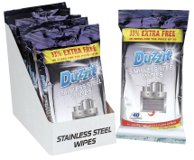Duzzit 40pc Stainless Steel Wipes
